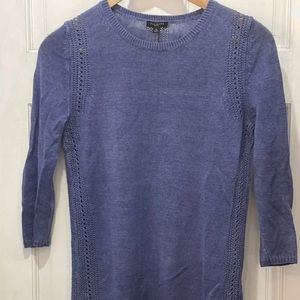 Talbots Womens Blue Knitted Pullover Sweater Size Sp